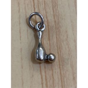Bowling Pin and Ball Sterling Silver Jewelry Charm #sports
